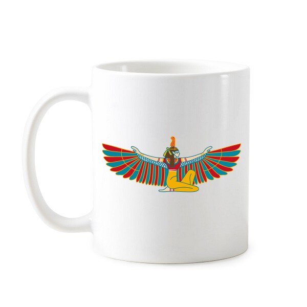 Ancient Egypt Abstract Decorative Flying Goddess Mug